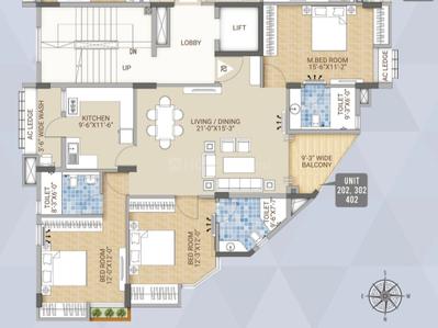 Image of 1864 Sq.ft 3 BHK Apartment / Flat for sale in Bhowanipore, Kolkata for Rs. 27500000