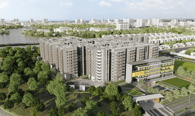 Image of 1145 Sq.ft 2 BHK Apartment / Flat for sale in Hallmark Sunnyside, Manchirevula, Hyderabad for Rs. 9000000