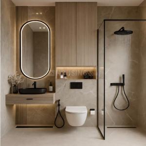 Bathroom Image of 1118 Sq.ft 3 BHK Apartment / Flat for sale in Sattva Sumera, Parel Mumbai for Rs. 44100000