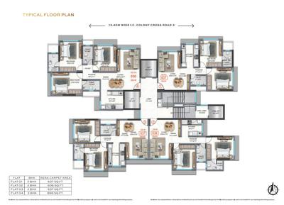 Image of 897 Sq.ft 3 BHK Apartment / Flat for sale in Rishabraj Astral, Borivali West, Mumbai for Rs. 26000000