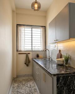 Kitchen Image of 567 Sq.ft 1 RK Apartment / Flat for rent in Scheme No 114 Indore for Rs. 14000