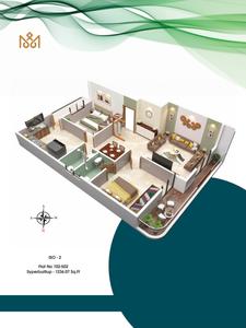 Image of 1500 Sq.ft 2 BHK Apartment / Flat for sale in Narendra Nagar Extension, Nagpur for Rs. 6000000