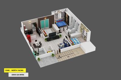Image of 1500 Sq.ft 3 BHK Apartment / Flat for sale in Sheela Nagar, Visakhapatnam for Rs. 5900000