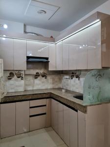 Kitchen Image of 675 Sq.ft 3 BHK Apartment / Flat for rent in Lord Krishna Apartment, Uttam Nagar New Delhi for Rs. 18000