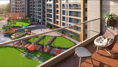 Balcony Image of 3000 Sq.ft 4 BHK Apartment / Flat for rent in Pioneer Viona, Bhimrad Surat for Rs. 45000