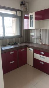 Kitchen Image of 650 Sq.ft 2 BHK Apartment / Flat for rent in Kolshet Thane for Rs. 39000