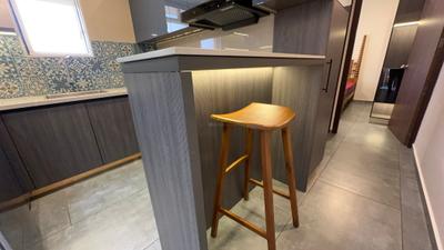 Kitchen Image of 552 Sq.ft 1 BHK Apartment / Flat for rent in Eroor Kochi for Rs. 35000