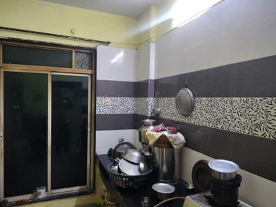 Kitchen Image of 700 Sq.ft 1 BHK Apartment / Flat for rent in Puraniks Home Town E , Kasarvadavali Thane for Rs. 16500