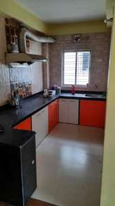 Kitchen Image of 1250 Sq.ft 3 BHK Apartment / Flat for rent in New Town Kolkata for Rs. 22000