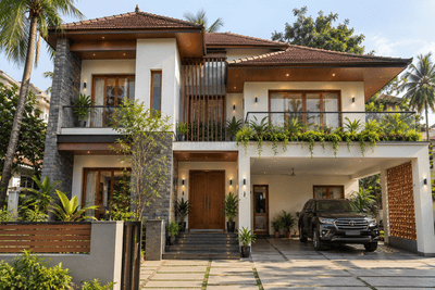 Building Image of 2000 Sq.ft 3 BHK Independent House for sale in Kuttanellur Thrissur for Rs. 11800000