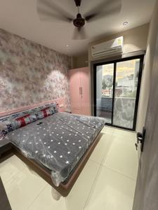 Bedroom Image of 670 Sq.ft 1 BHK Apartment / Flat for rent in Space Park I, Mahalakshmi Nagar Indore for Rs. 22000