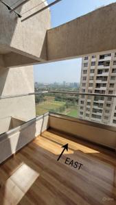 Balcony Image of 1400 Sq.ft 3 BHK Apartment / Flat for rent in VTP Leonara A and D Building, Mahalunge Pune for Rs. 42000