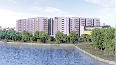 Image of 1650 Sq.ft 3 BHK Apartment / Flat for sale in Hallmark Sunnyside, Manchirevula, Hyderabad for Rs. 16300000