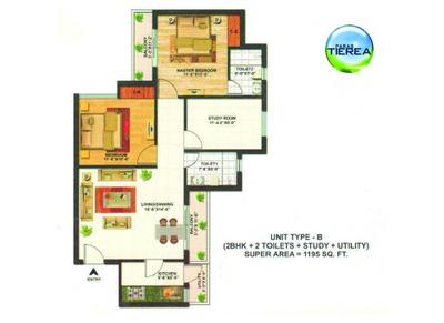 Image of 950 Sq.ft 2 BHK Apartment / Flat for sale in Paras Tierea, Sector 137, Noida for Rs. 9000000