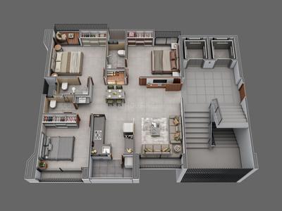 Image of 1651 Sq.ft 3 BHK Apartment / Flat for sale in Santvan Lexon, Bhesan, Surat for Rs. 6600000