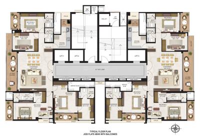 Image of 880 Sq.ft 2 BHK Apartment / Flat for sale in Ashray Jaswanti Jewel, Kandivali West, Mumbai for Rs. 28000000