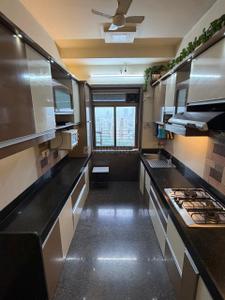 Kitchen Image of 450 Sq.ft 1 BHK Apartment / Flat for rent in Vasant Sarita, Kandivali East Mumbai for Rs. 40000