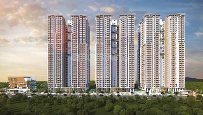 Image of 1375 Sq.ft 3 BHK Apartment / Flat for sale in Ananda The Drizzle, Narsingi, Hyderabad for Rs. 12100000
