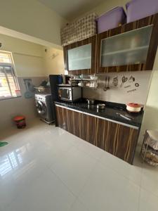 Kitchen Image of 1400 Sq.ft 3 BHK Apartment / Flat for rent in Bramha Skycity, Dhanori Pune for Rs. 44000