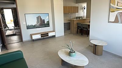 Living Room Image of 2000 Sq.ft 3 BHK Penthouse for sale in Vishwanath Sarathya West, Shela Ahmedabad for Rs. 18500000