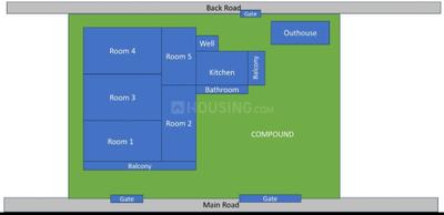 Floor Plan Image of 2500 Sq.ft 3 BHK Independent House for sale in Aldona Goa for Rs. 55000000