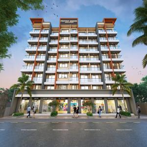 Building Image of 550 Sq.ft 1 BHK Apartment / Flat for sale in Prithvi Anand Kuber Complex Phase 2, Palghar Mumbai for Rs. 2800000