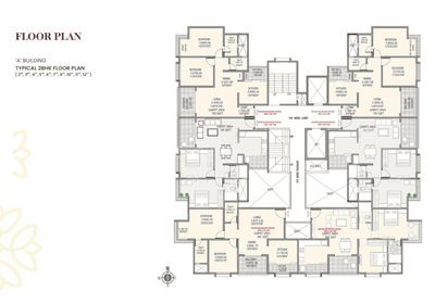 Image of 942 Sq.ft 2 BHK Apartment / Flat for sale in Kshitej 24 Life Blooms, Punawale, Pune for Rs. 7520000