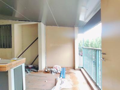 Balcony Image of 1180 Sq.ft 3 BHK Apartment / Flat for rent in Unimark Lakewood Estate, New Garia Kolkata for Rs. 45000