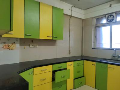 Kitchen Image of 980 Sq.ft 2 BHK Apartment / Flat for rent in Hiranandani Valentina, Hiranandani Estate Thane for Rs. 48000