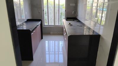 Kitchen Image of 600 Sq.ft 2 BHK Apartment / Flat for sale in Pragati CHS Adityaraj Central, Ghatkopar East Mumbai for Rs. 15500000