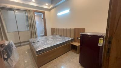 Bedroom Image of 500 Sq.ft 1 RK Builder Floor for rent in Sector 57 Gurgaon for Rs. 26000
