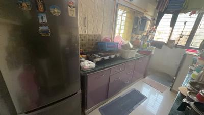 Kitchen Image of 980 Sq.ft 2 BHK Apartment / Flat for sale in Bakeri Smarana Apartments, Vejalpur Ahmedabad for Rs. 5200000