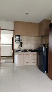 Kitchen Image of 400 Sq.ft 1 RK Apartment / Flat for rent in Godrej Vanaangan, Jagatpur Ahmedabad for Rs. 18500