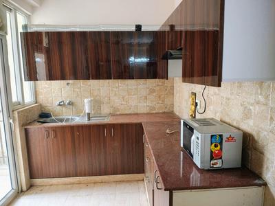 Kitchen Image of 585 Sq.ft 1 BHK Apartment / Flat for rent in Aditya Urban Homes, Bamheta Village Ghaziabad for Rs. 10600