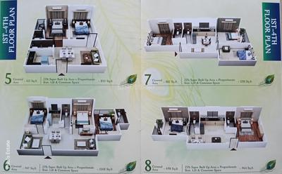 Image of 1218 Sq.ft 3 BHK Apartment / Flat for sale in Madhyamgram, Kolkata for Rs. 4264000