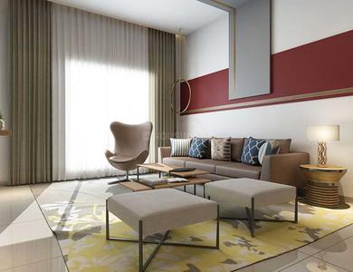 Hall Image of 1500 Sq.ft 3 BHK Apartment / Flat for sale in Adarsh Park Heights, Gunjur Village Bengaluru for Rs. 20900000