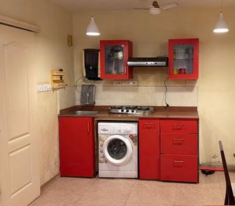 Kitchen Image of 775 Sq.ft 1 BHK Apartment / Flat for rent in Acron Emerald Court, Nagva, Bardez Goa for Rs. 35000