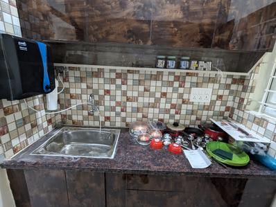 Kitchen Image of 600 Sq.ft 1 BHK Apartment / Flat for rent in Kadugodi Bengaluru for Rs. 26000