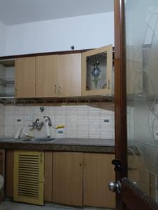 Kitchen Image of 1500 Sq.ft 3 BHK Builder Floor for rent in Sector 14 Gurgaon for Rs. 42000