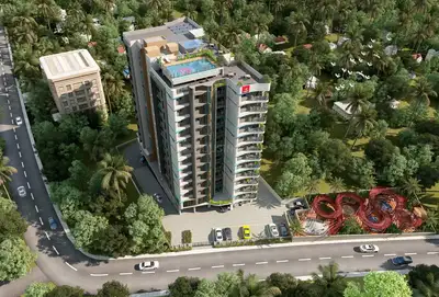 Image of 1241 Sq.ft 2 BHK Apartment / Flat for sale in Asset Butterflies, Kakkanad, Kochi for Rs. 9500000