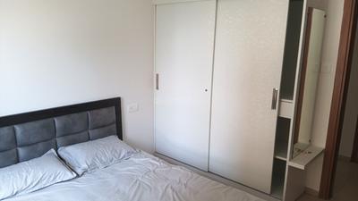 Bedroom Image of 650 Sq.ft 1 BHK Apartment / Flat for rent in Bhartiya Nikoo Homes Phase 2, Thanisandra Bengaluru for Rs. 27000