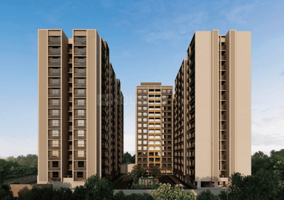 Image of 1301 Sq.ft 2 BHK Apartment / Flat for sale in Ivan Elara, Shela, Ahmedabad for Rs. 5500000