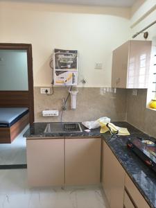 Kitchen Image of 620 Sq.ft 1 BHK Apartment / Flat for rent in Nagavara Bengaluru for Rs. 25100