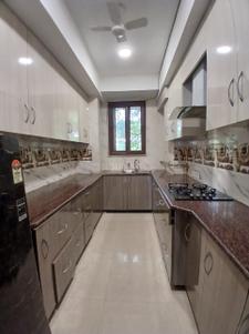 Kitchen Image of 1800 Sq.ft 3 BHK Builder Floor for rent in Nizamuddin West New Delhi for Rs. 140000
