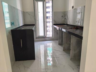 Kitchen Image of 690 Sq.ft 2 BHK Apartment / Flat for rent in Ruparel Skygreens I, Kandivali West Mumbai for Rs. 50000