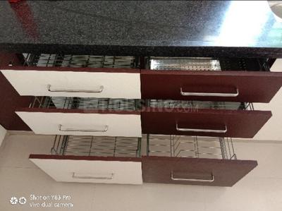 Kitchen Image of 750 Sq.ft 2 BHK Apartment / Flat for sale in Akshar Paradise Apartments, Atladara Vadodara for Rs. 2800000