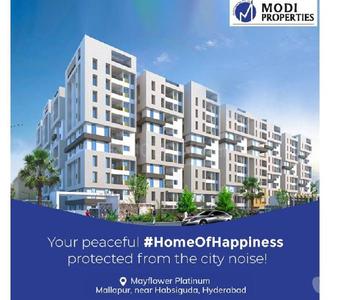 Image of 1500 Sq.ft 3 BHK Apartment / Flat for sale in Modi Mayflower Heights, Mallapur, Secunderabad for Rs. 10500000