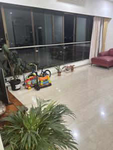 Living Room Image of 1460 Sq.ft 3 BHK Apartment / Flat for rent in Peninsula Celestia Spaces, Parel Mumbai for Rs. 210000