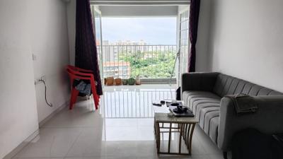 Living Room Image of 950 Sq.ft 2 BHK Apartment / Flat for rent in Neco Beaumont, Mohammed Wadi Pune for Rs. 25000