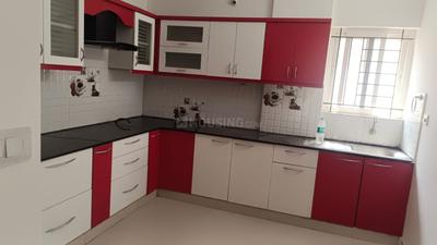 Kitchen Image of 1575 Sq.ft 3 BHK Apartment / Flat for rent in Balaji Elegance, Whitefield Bengaluru for Rs. 52500
